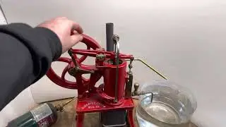 RIDER 2&rdquo; BORE 1/4 SCALE HOT AIR MODEL WATER PUMP ENGINE BANGOR PA