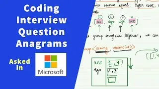Coding Interview Question  - Anagrams - Hashing