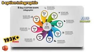 9.MS PowerPoint Tutorial - 8 Step Circular Infographic design