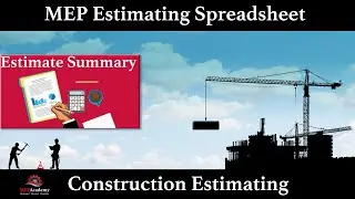 Estimating Spreadsheet Summary Page