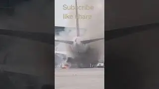 Fire brigade and airo plane #airoplane #fireefire #fitness #trending #bollywood #teri