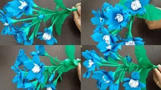 How to make beautiful paper flowers / home decor ideas/DIY /craft/elanvlogs