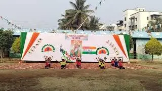 DUMBBELL DANCE ON REPUBLIC DAY AT RISING STARS SCHOOL ALANDI #republicdaycelebration #rising