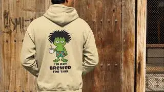 I&rsquo;m Not Brewed for This &ndash; Frazzled Bert Hoodie | Coo Coo&rsquo;s Coffee (Funny Coffee Hoodie)
