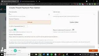 Customize First Payments for Payment Plans