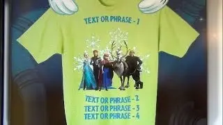 Как создать индивидуальную футболку Disney FROZEN на сайте Disney Design-A-Tee в Downtown Disney