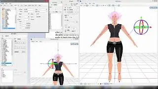 MMD A Pose to T Pose and Back to A Pose Example