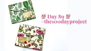 💯 Day 89 💯 Fun and Easy Mini Botanical Accordion Ephemera Holders. #the100dayproject #craftwithme