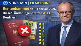 🔵 VOR 5 MIN | EILMELDUNG: Rentenhammer ab 1. Februar 2026 – Diese 9 Änderungen treffen ALLE Rentner!