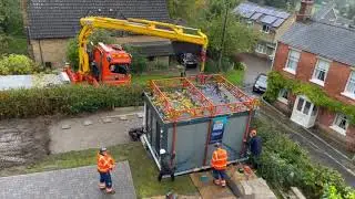 Booths Garden Studio Being Craned (Part 1 of 3)