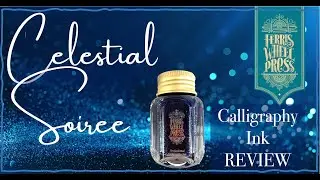 NEW ✨Celestial Soiree✨Calligraphy Ink October '23 #ferriswheelpress #bestink #fountainpen #journal