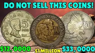 3 Rare Philippine Coins You Should Not Ignore | 10 Piso 5 Piso & 50 Sentimo