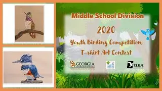 Middle School Division - Youth Birding Competition T-shirt Art Contest Artwork
