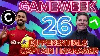 FPL Gameweek 26: Best Differential Captain Picks, Assistant Manager & Team Selection! #fplgameweek
