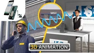 How does your MOBILE PHONE work? Electromagnetic waves and Mobile Switching Centers - 3D Animation