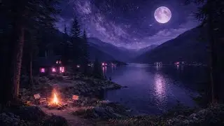 Fall Asleep Fast 😴 | Deep Sleep Music 432Hz | Moonlight Lake Ambience (3 Hours)