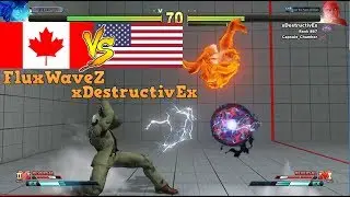 SFV CE スト5 CE 💣 FluxWaveZ (Canada) vs xDestructivEx (Usa) 스트리트 파이터 5 챔피언 에디션