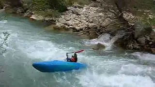 Kayaking @ Selinountas river. Getting funny before the rapid is over?