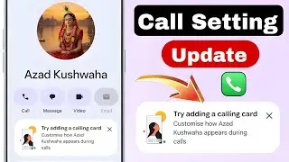 Try adding a Colling Card | incoming call gesture | call receive setting | incoming call setting