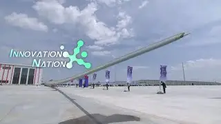 Onshore wind turbine with world's largest impeller diameter rolls off production line in China