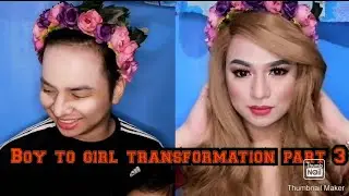 Boy to girl transformation part 3❤️❤️❤️❤️😍😍😍😍