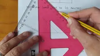 Hexaedro apoyado sobre una de sus aristas en sistema diédrico