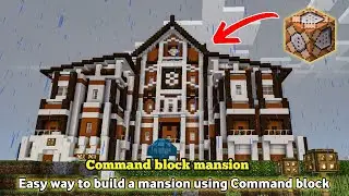 How to build a house in Minecraft using Command block - NEW UPDATE 2025