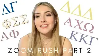 SORORITY RUSH PART 2! *Syracuse University* | Lauren Rockwell