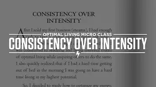 Consistency Over Intensity