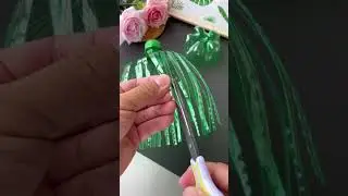L&agrave;m b&igrave;nh hoa bằng chai nhựa #diy #shorts