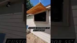 Custom 55in Outdoor TV Cabinet #design