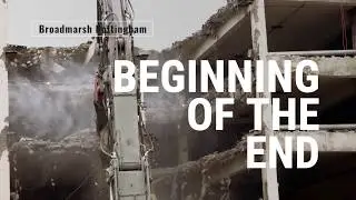 The Demolition of Nottingham's Broadmarsh car park begins