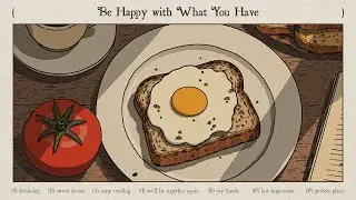 be happy with what you have, while working for what you want