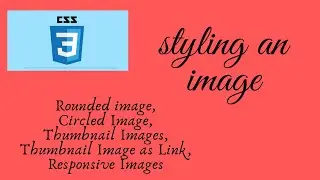 #10.CSS Styling images|Learn how to style an image |HTML & CSS Tutorial for beginners|Coding Tricks