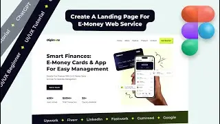 Create a Landing page for e-money - Figma Tutorial