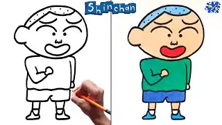 Shinchan Drawing || How to Draw Masao Step by Step