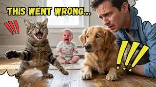 The Exact Moment Everything Went Wrong | Dog, Cat & Baby Chaos