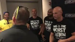 SCU cut a promo during Starrcast 2018 Meet and Greet
