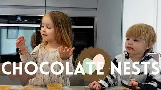 EASY CHILDRENS RECIPE | HOW TO MAKE EASTER CHOCOLATE NESTS - BAKING WITH KIDS - Ferrari Family