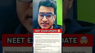 NTA Big Update for NEET EXAM 2025 | NEET 2025 | PhysicsWalah