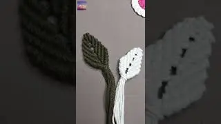 DIY macrame leaf || Macrame Leaves Pattern || Macrame Leaf Ornament || Tutorial Macrame Daun