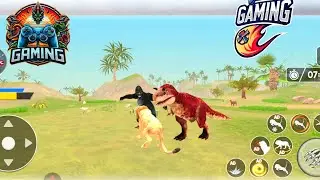 Lion and Gorilla fighting gaming video