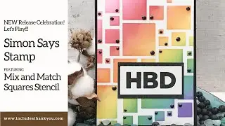 Simon Says Stamp NEW Release Celebration | Hello Beautiful | Ink Blending Technique using a Stencil!