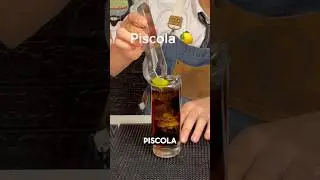 Piscola 🍋/Coctel con pisco / coctel facil de hacer 😁#barteder #coctel #tragos #aventura
