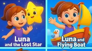 Dreamy Sky Adventures &ndash; Luna & Niko&rsquo;s Magical Journey | 3D Cartoon Songs for Kids