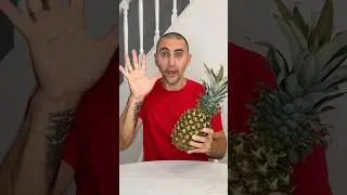 He showed her how to quickly peel a pineapple