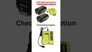 For Ryobi OP40401 Battery 40V 6.0Ah Replacement Li-ion Battery For Ryobi