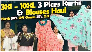 Plus Size Fashion Haul: Affordable Kurtis & Blouses in 3XL-10XL!