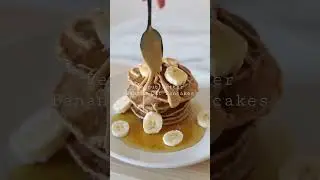 Fluffy Peanut Butter Banana Oat Pancakes Recipe 🥞🍌