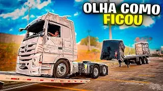 CHORAMOS OLHANDO O CAMINHÃO DEPOIS DO ACIDENTE 😭